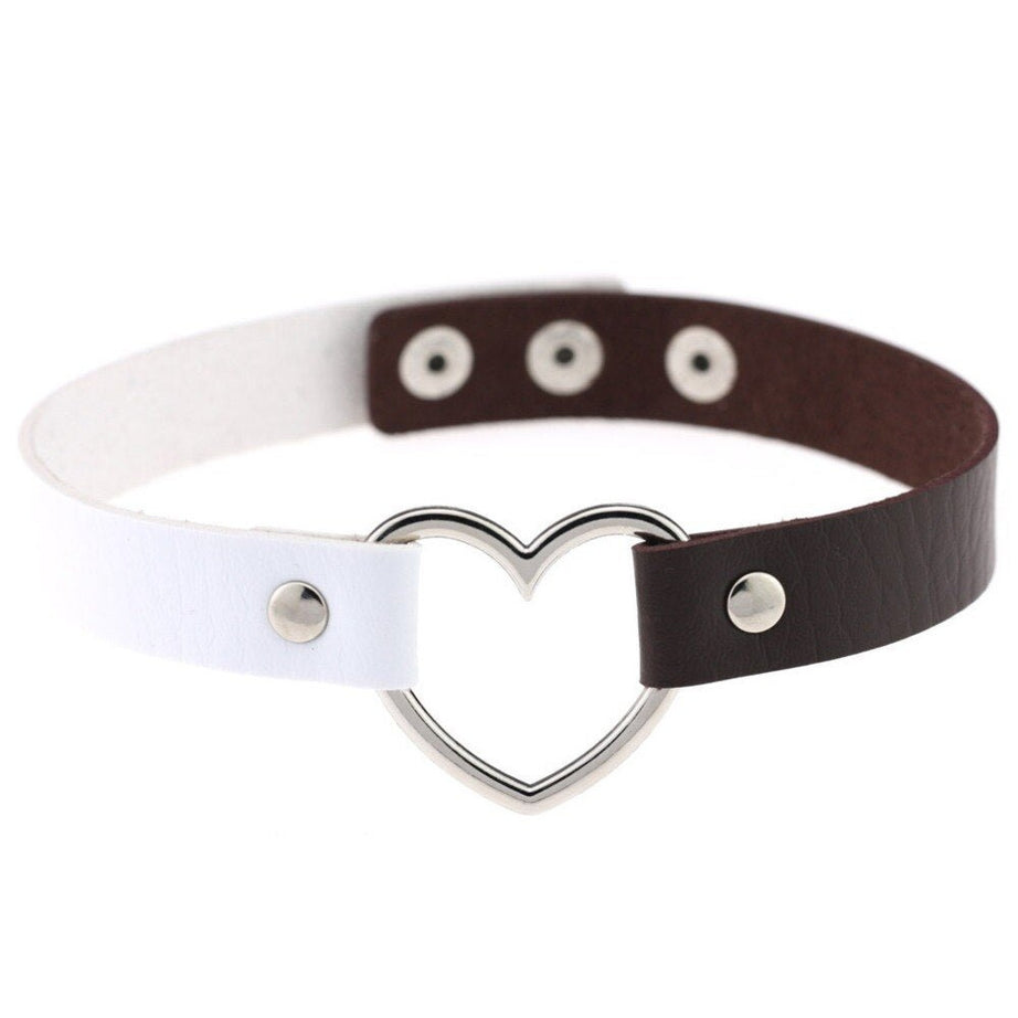 Y2k Gothic Faux Leather Choker