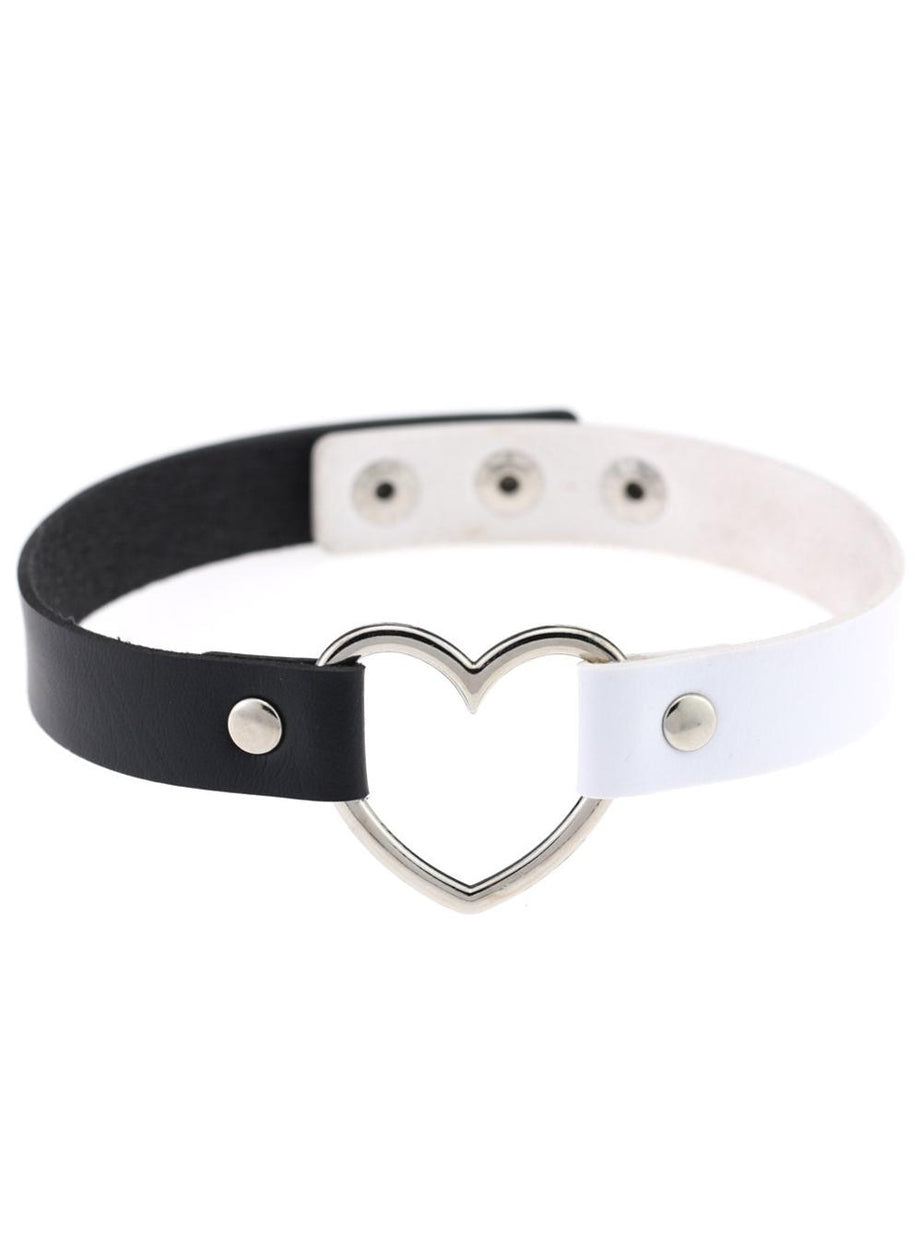 Y2k Gothic Faux Leather Choker