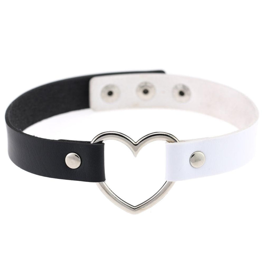 Y2k Gothic Faux Leather Choker