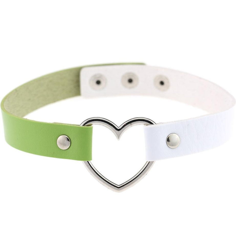 Y2k Gothic Faux Leather Choker