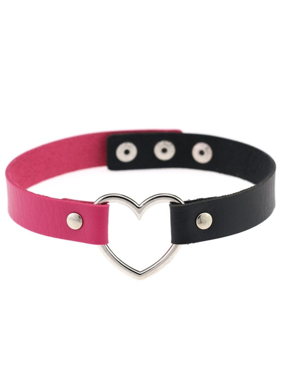 Y2k Gothic Faux Leather Choker