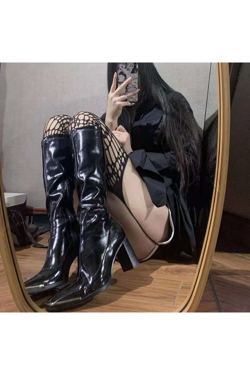 Y2k Gothic Grunge Dark Fishnet Tights