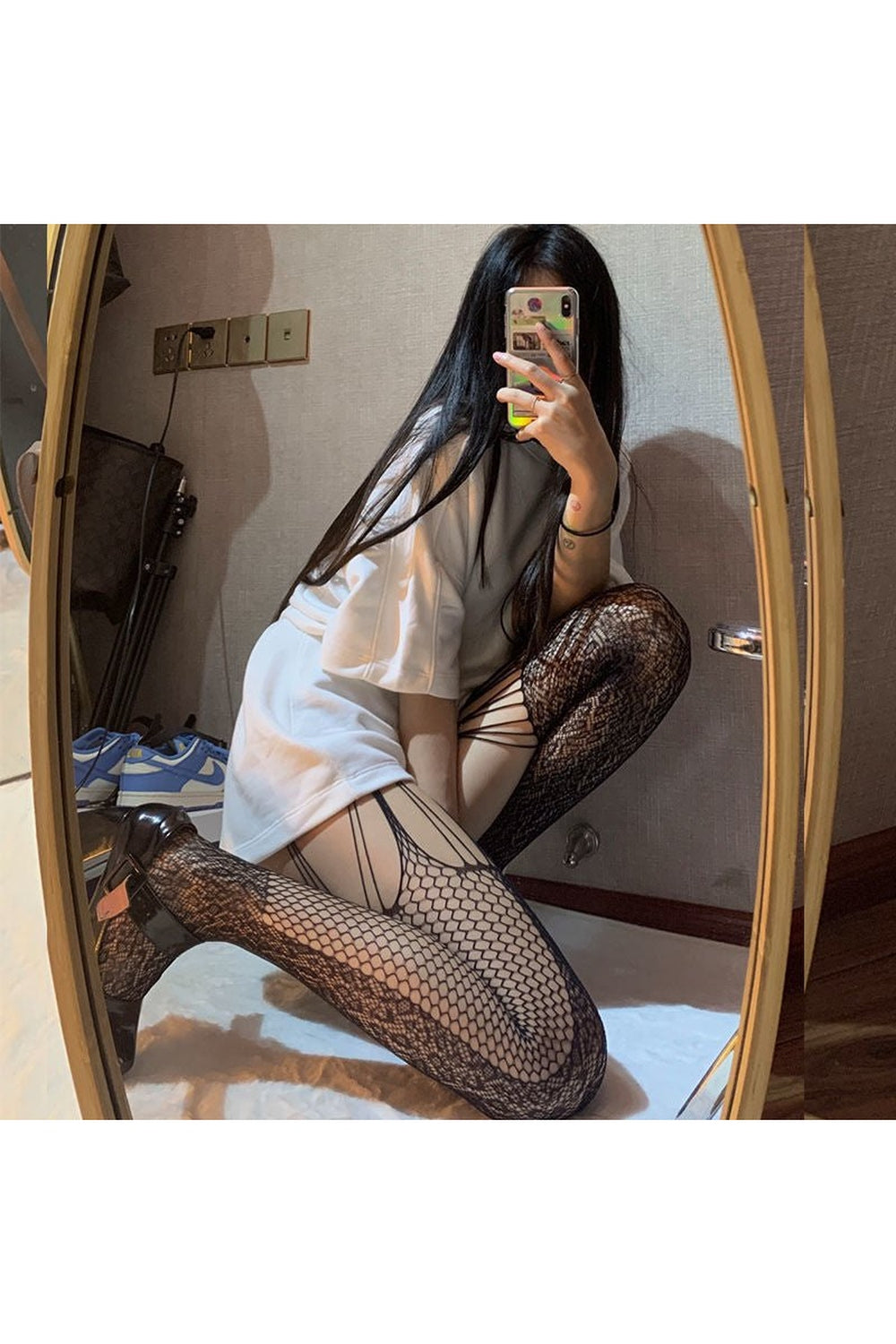 Y2k Gothic Grunge Dark Fishnet Tights