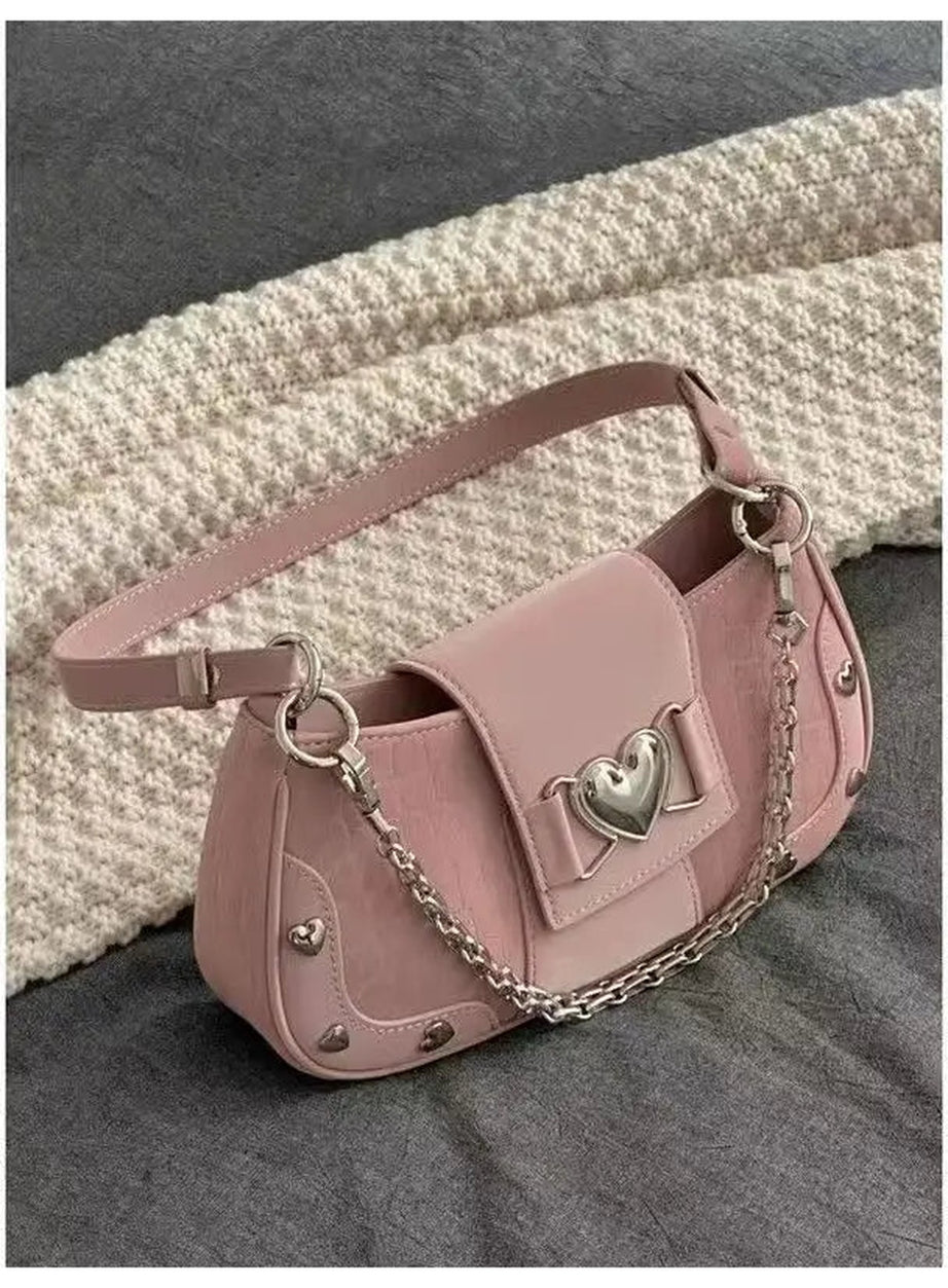 Y2k Pastel goth Handbag Plush Cross