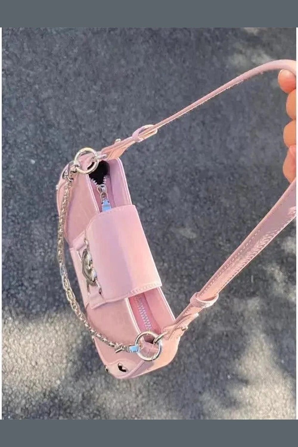 Y2k Pastel goth Handbag Plush Cross