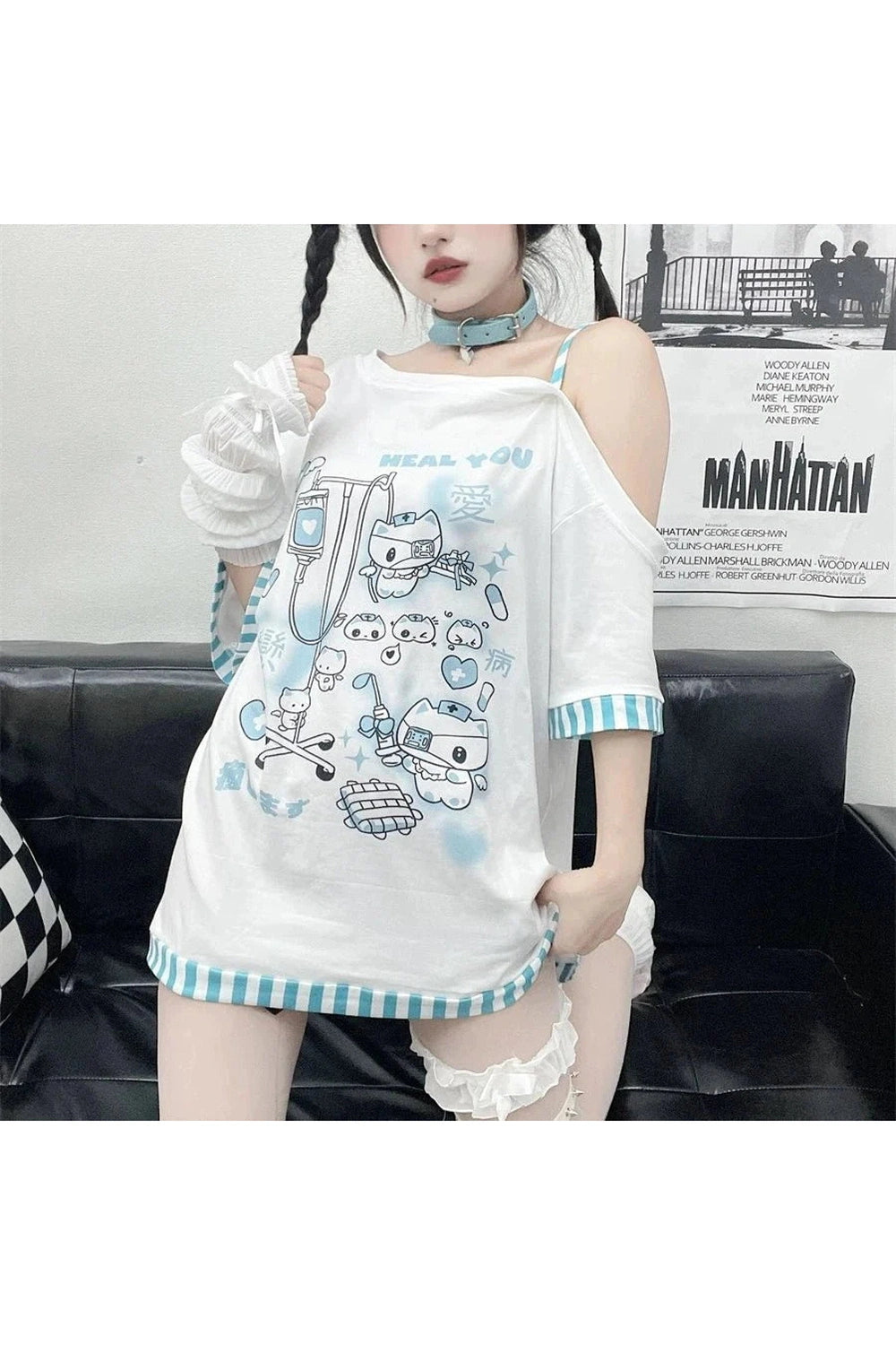 Y2k Gothic Harajuku Cartoon Tee