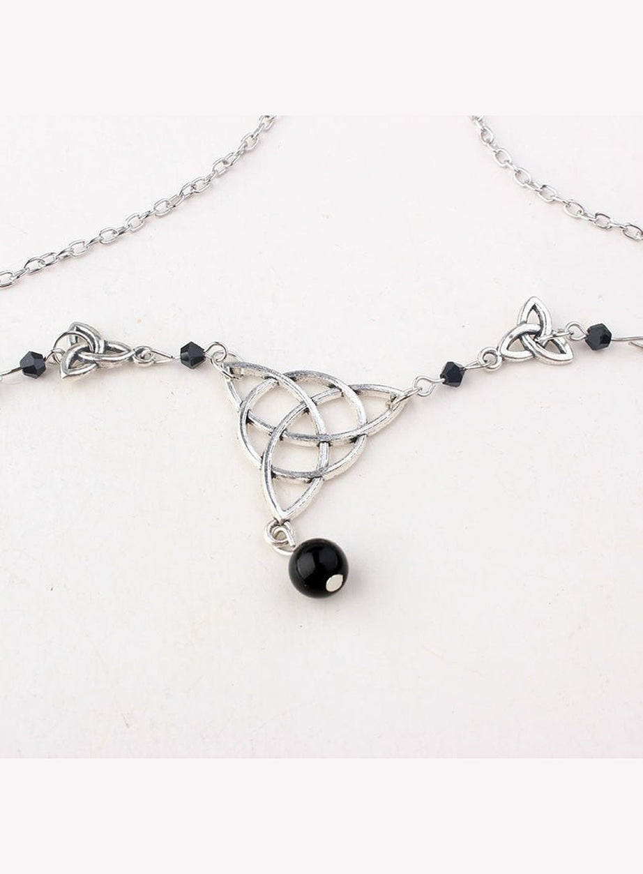 Y2k Gothic Irish Knot Head Chain