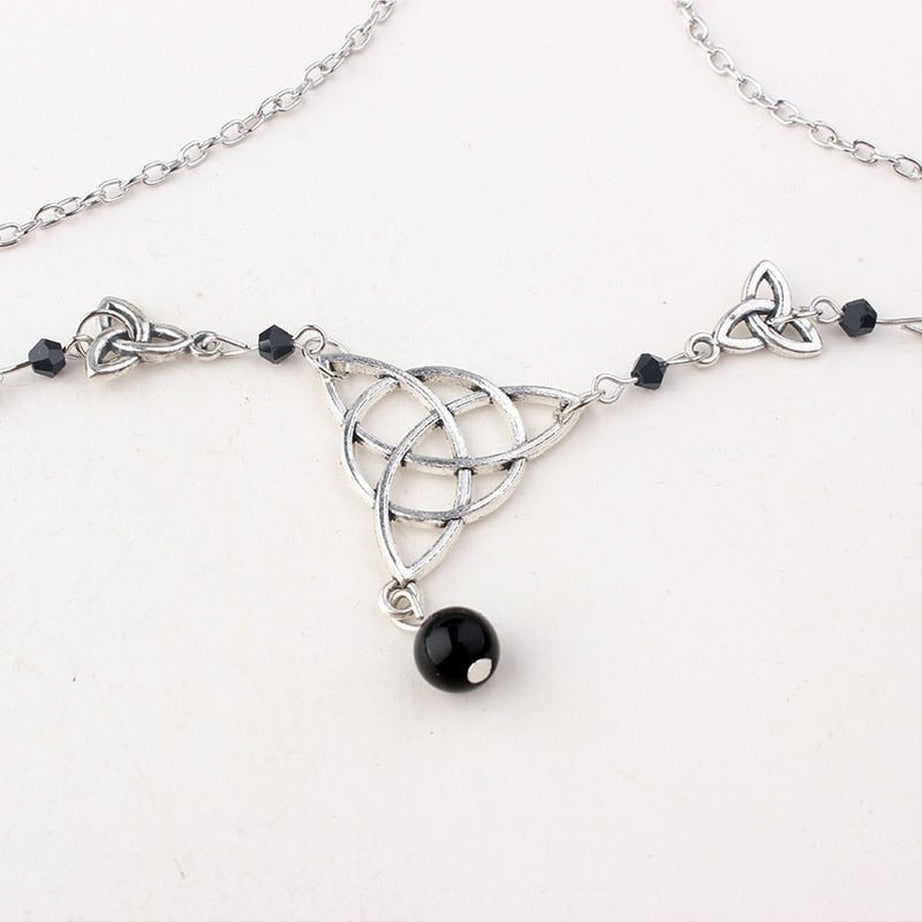 Y2k Gothic Irish Knot Head Chain