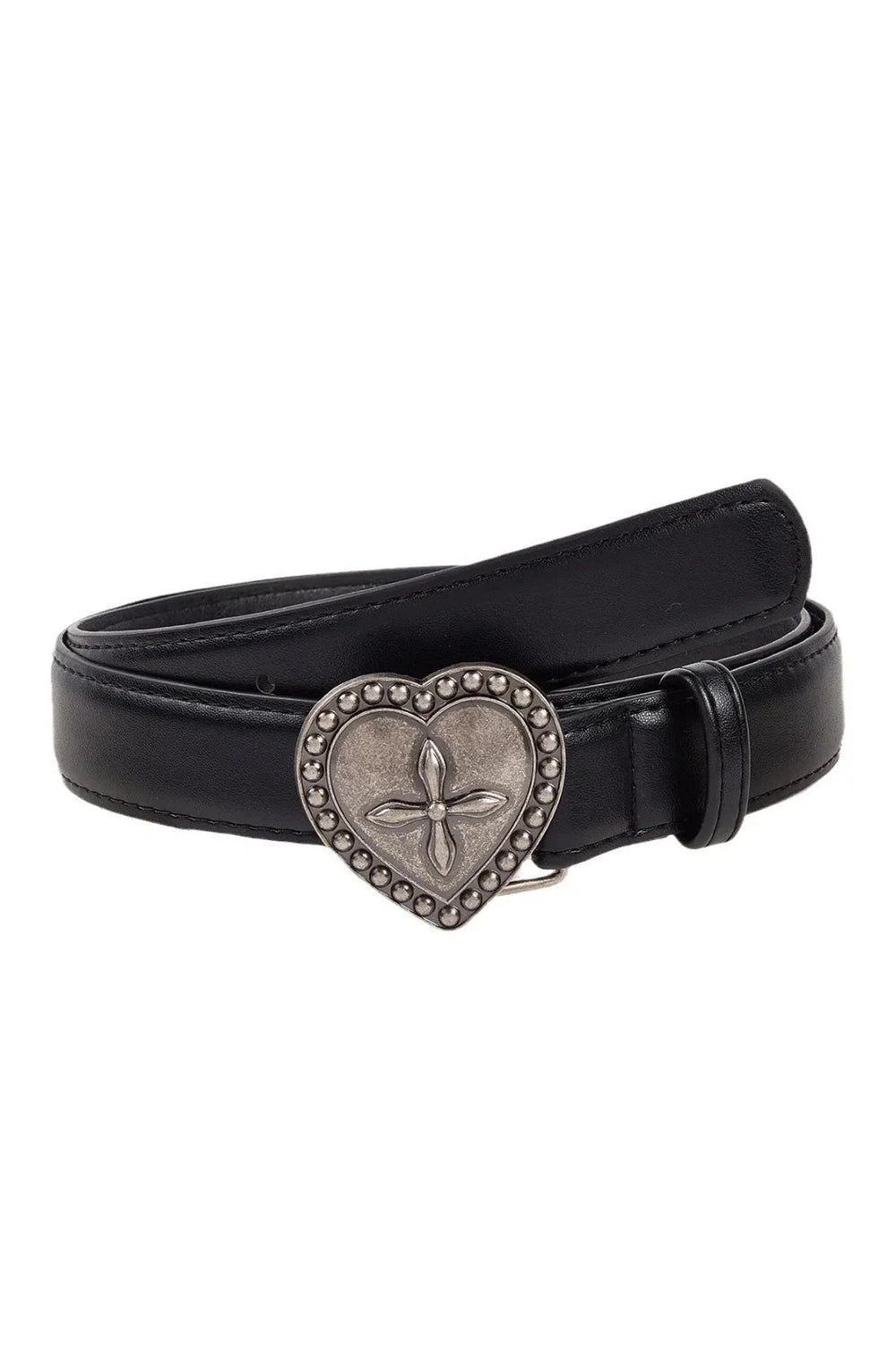 Y2k Gothic Peach Heart Cross Belt