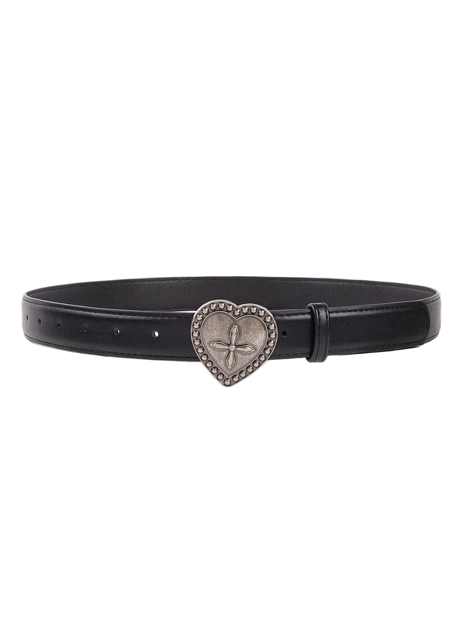 Y2k Gothic Peach Heart Cross Belt