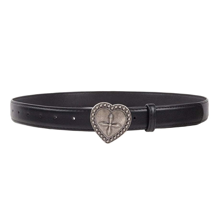 Y2k Gothic Peach Heart Cross Belt