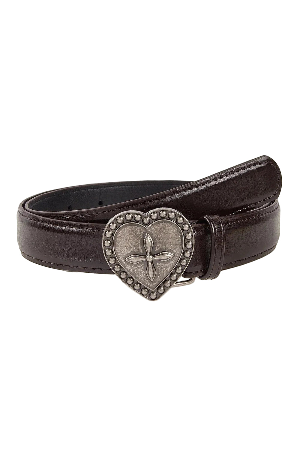 Y2k Gothic Peach Heart Cross Belt