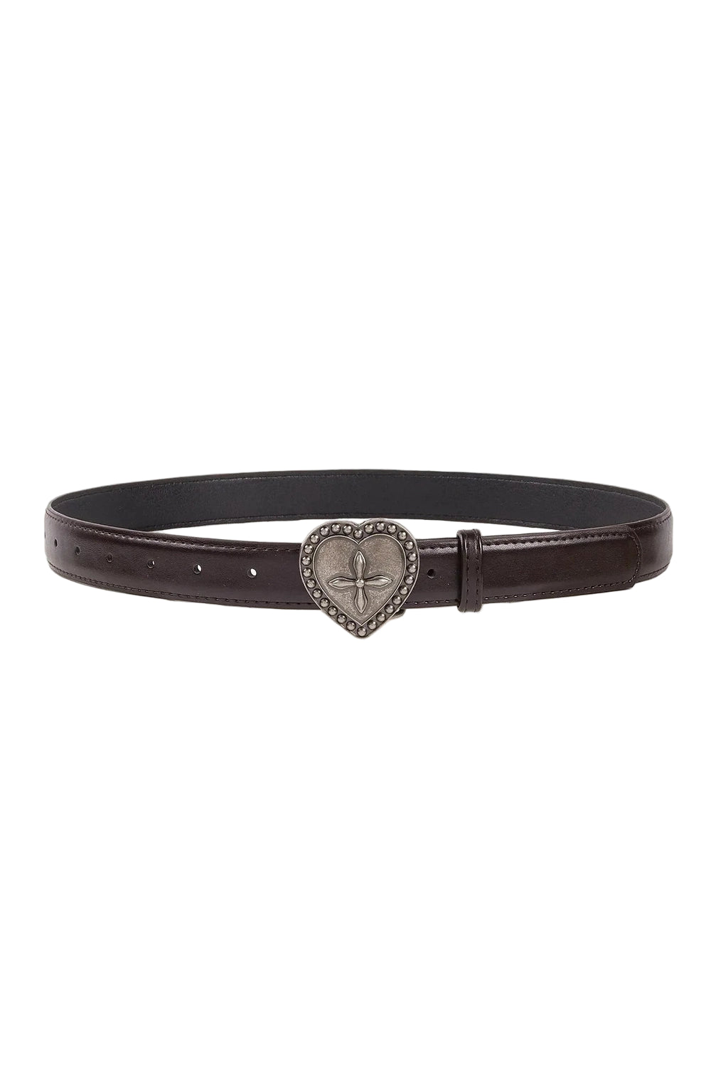 Y2k Gothic Peach Heart Cross Belt