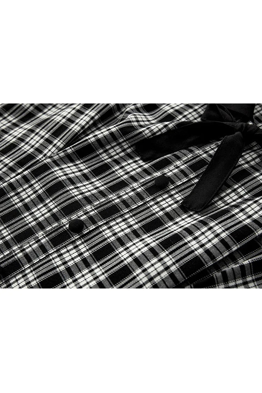 Y2k Gothic Plaid Peter Pan Dress