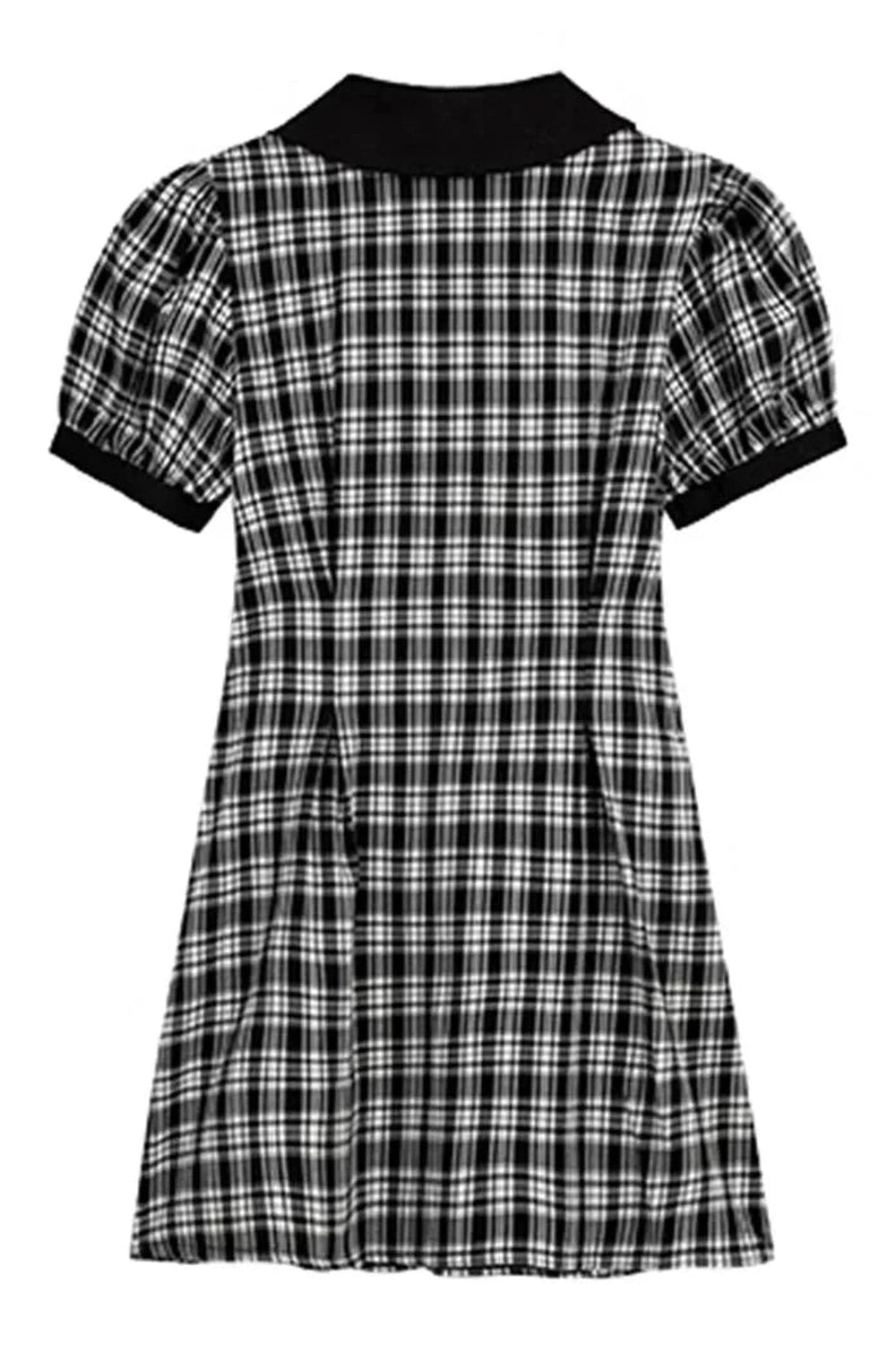 Y2k Gothic Plaid Peter Pan Dress