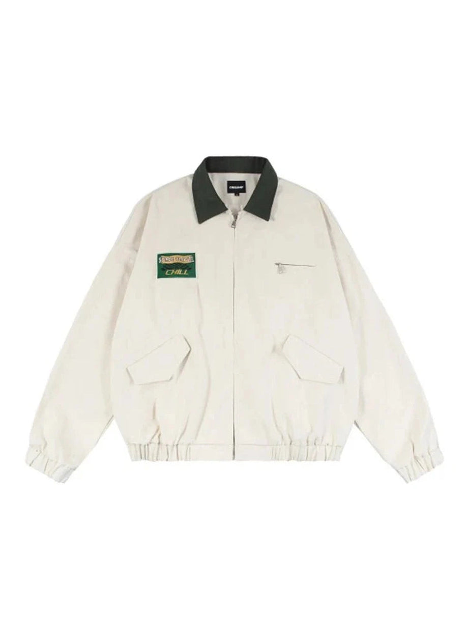 Y2k Gothic Preppy Oversized Jacket