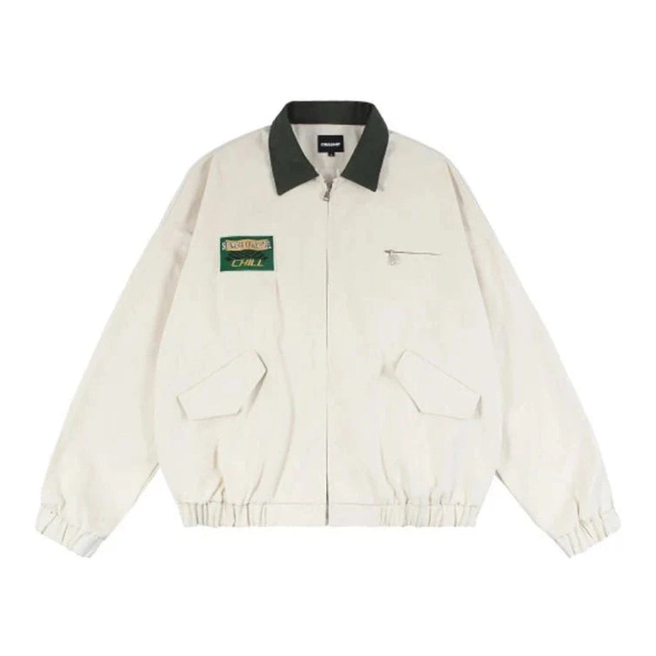 Y2k Gothic Preppy Oversized Jacket