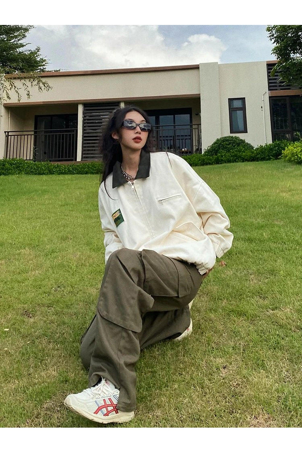 Y2k Gothic Preppy Oversized Jacket