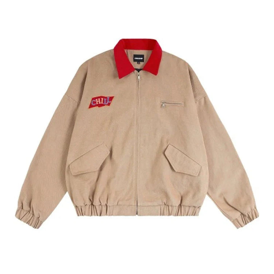 Y2k Gothic Preppy Oversized Jacket