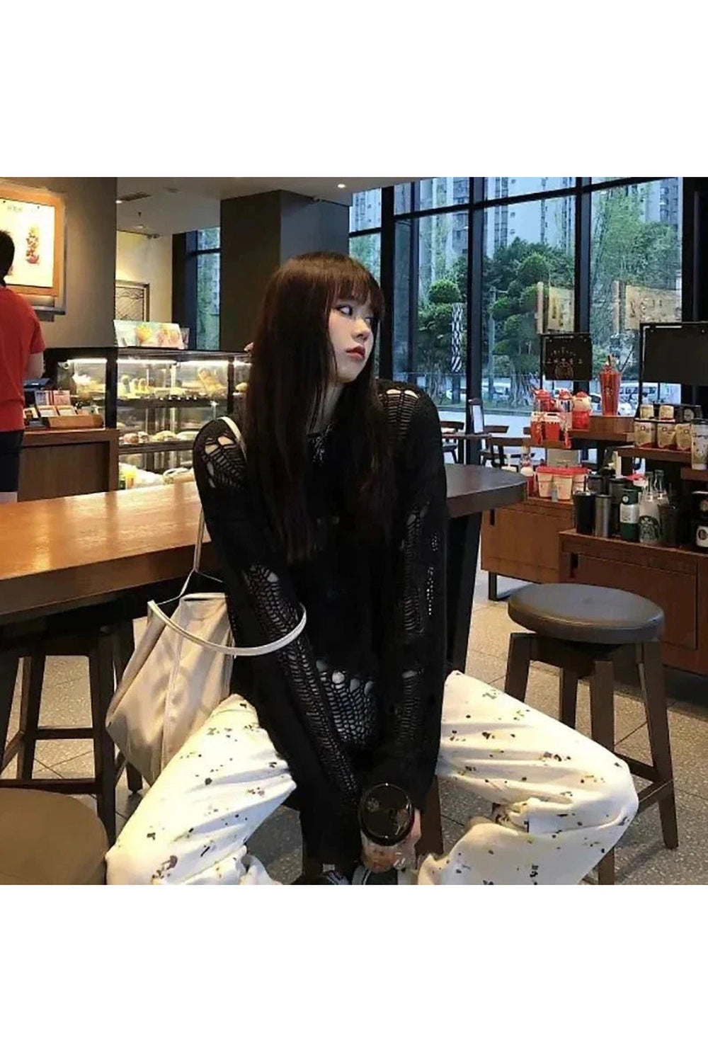 Y2k Gothic Punk Hollow Sweater