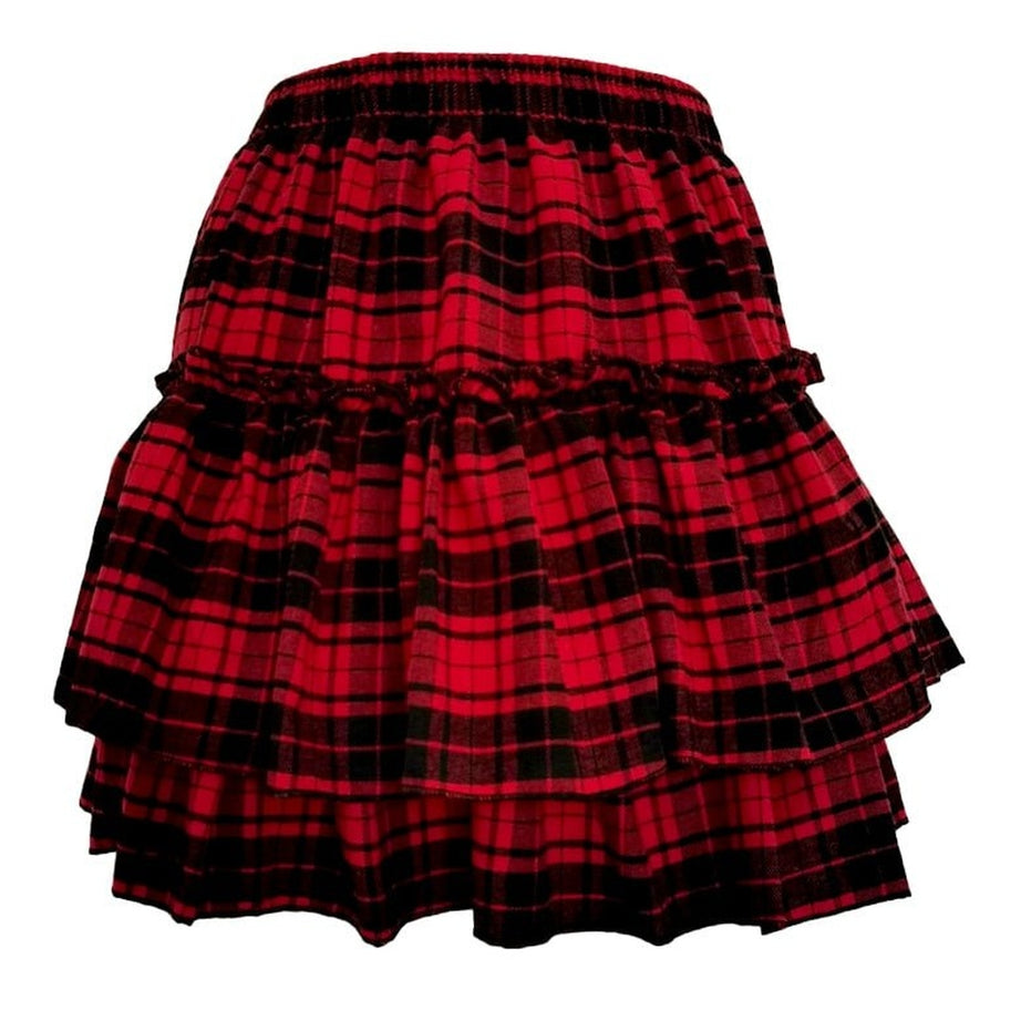 Y2k Gothic Ruffles Elastic Waist Skirts