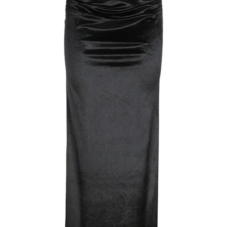 Y2k Gothic Velvet Trumpet Skirt