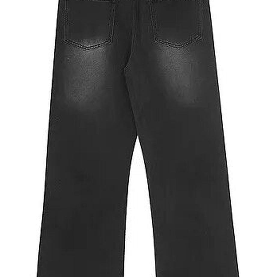 Y2k Acubi Gradient Star Embroidery Jeans