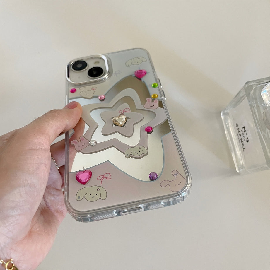 Y2k Gradient Stars Phone Case