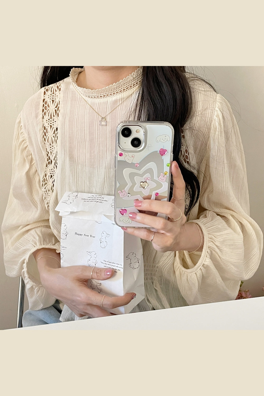 Y2k Gradient Stars Phone Case