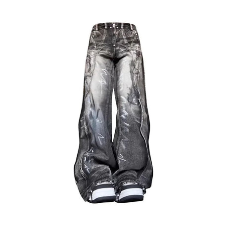 Graffiti Baggy Jeans - Jeans