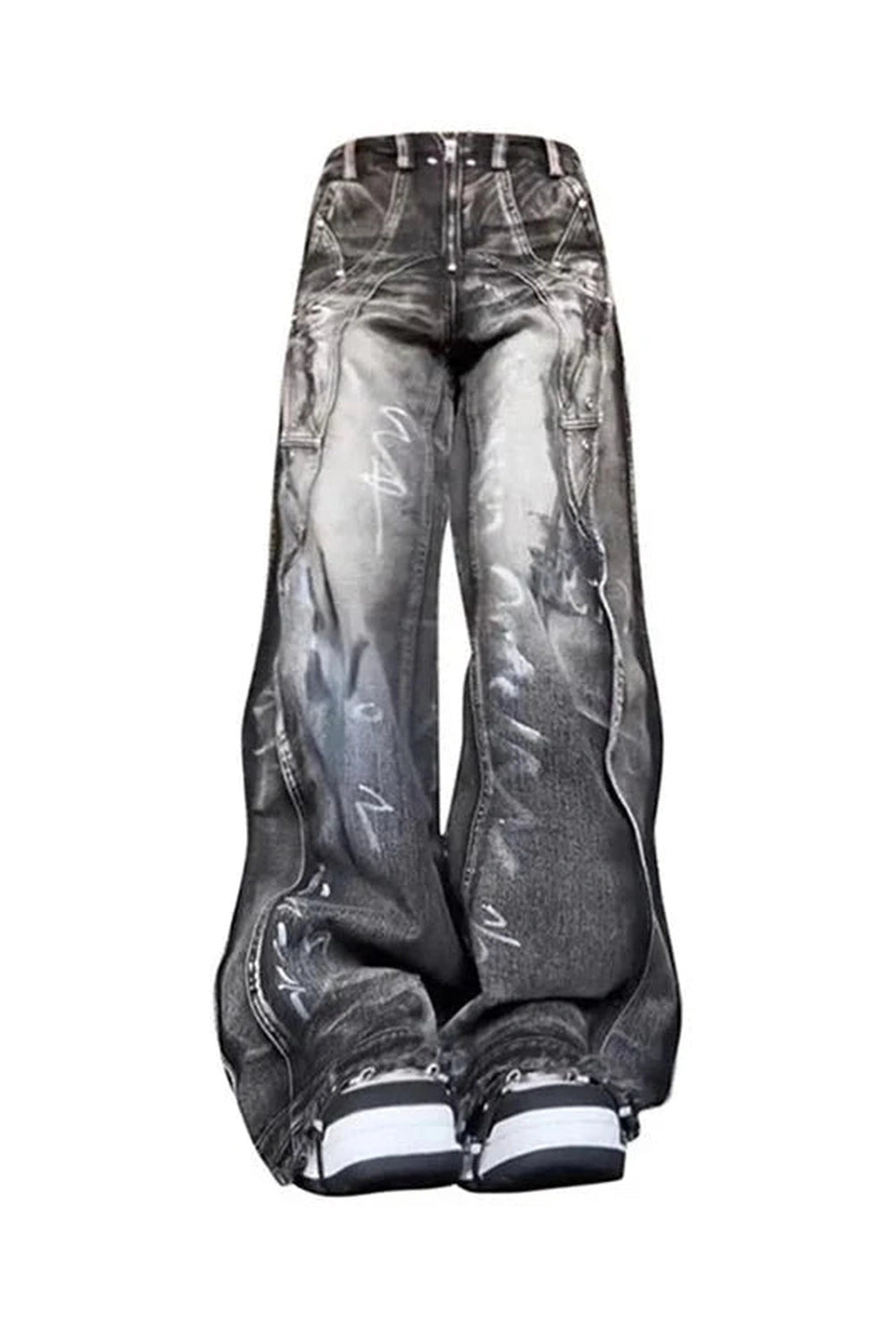 Y2k Graffiti Baggy Jeans