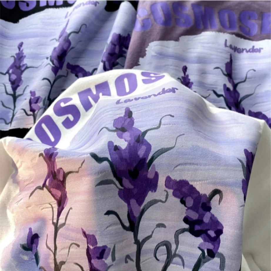 Y2k Graffiti Purple Lavender T-shirt