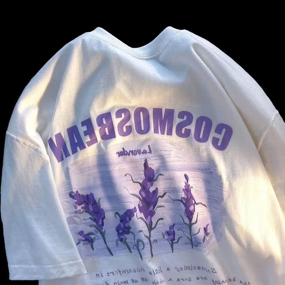 Y2k Graffiti Purple Lavender T-shirt