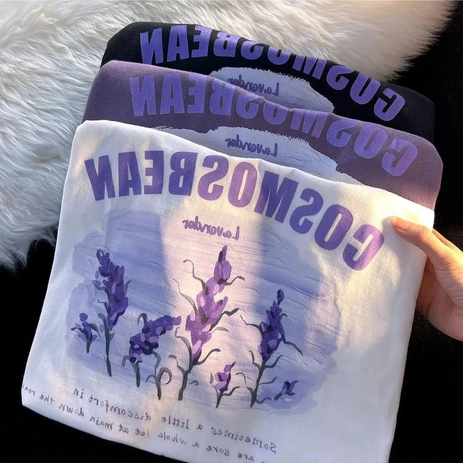 Y2k Graffiti Purple Lavender T-shirt