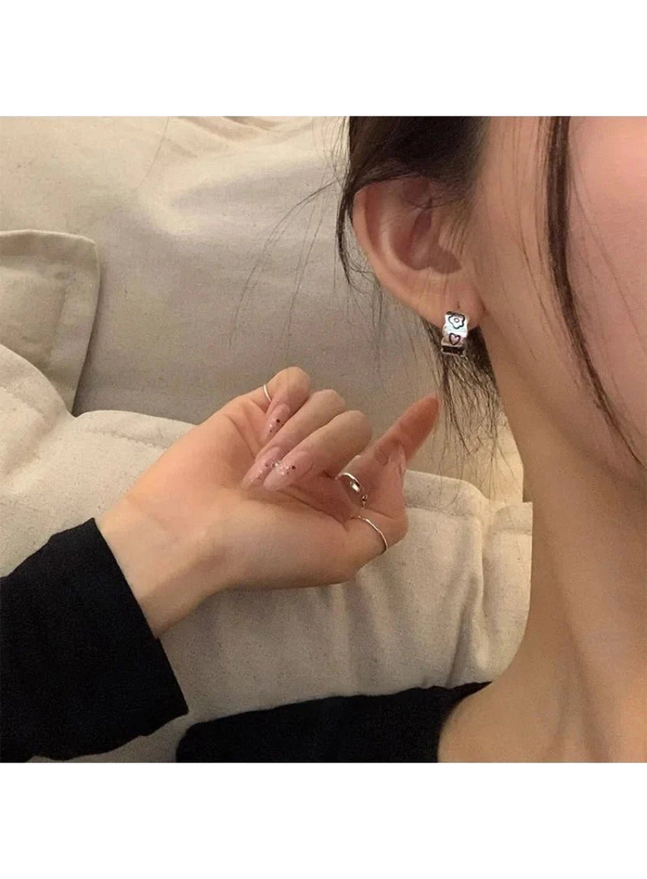 Y2k Graffiti Wave Earrings