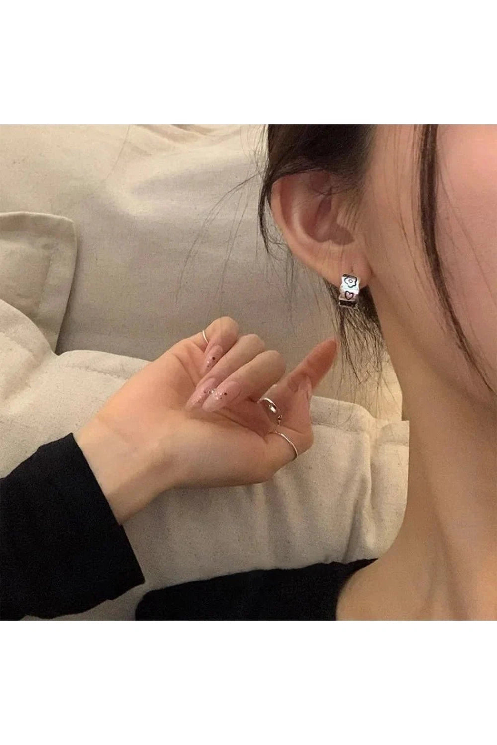 Y2k Graffiti Wave Earrings