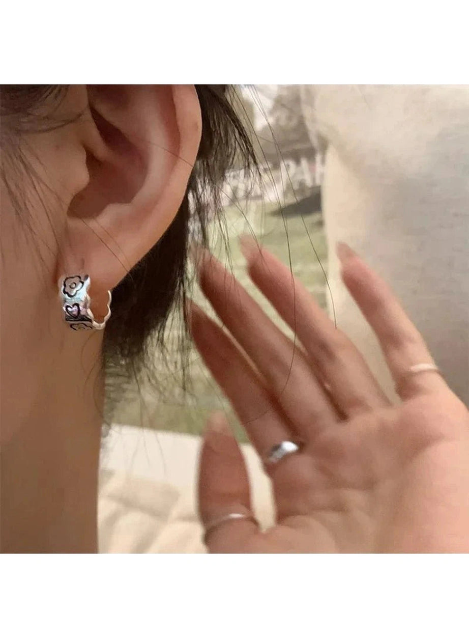 Y2k Graffiti Wave Earrings