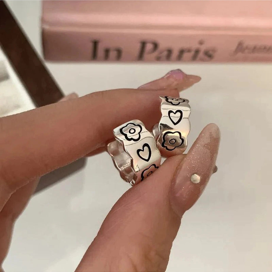 Y2k Graffiti Wave Earrings