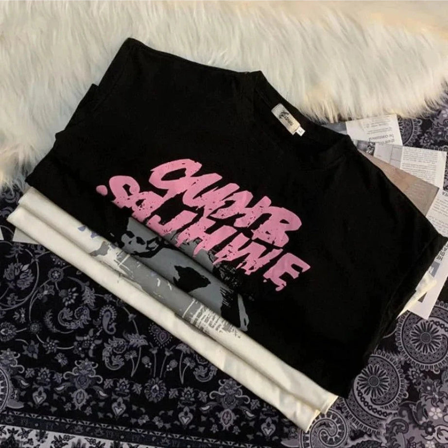Y2k Graphic Print Oversized T-shirt