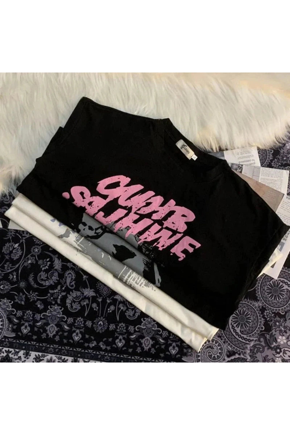 Y2k Graphic Print Oversized T-shirt