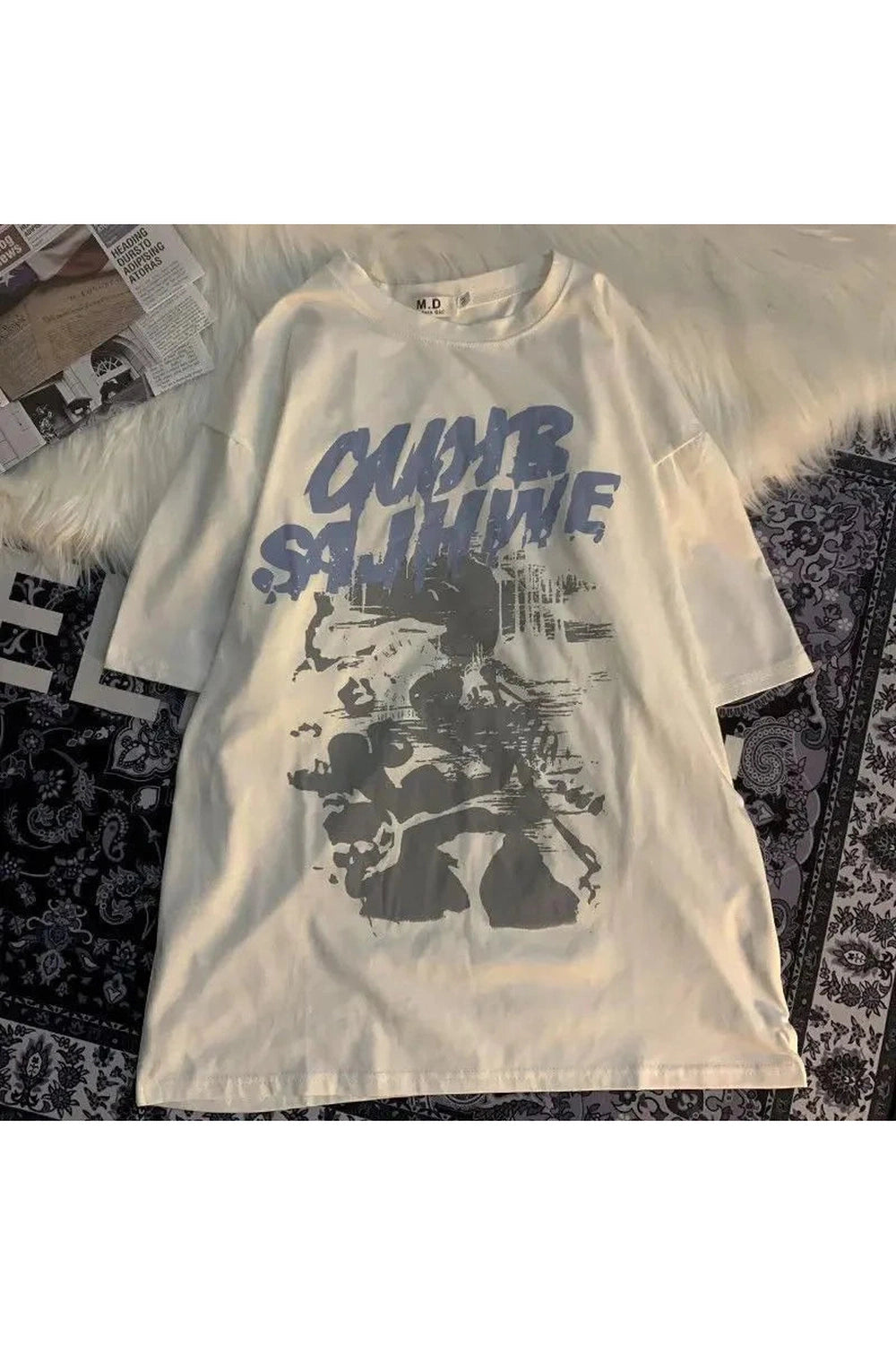 Y2k Graphic Print Oversized T-shirt