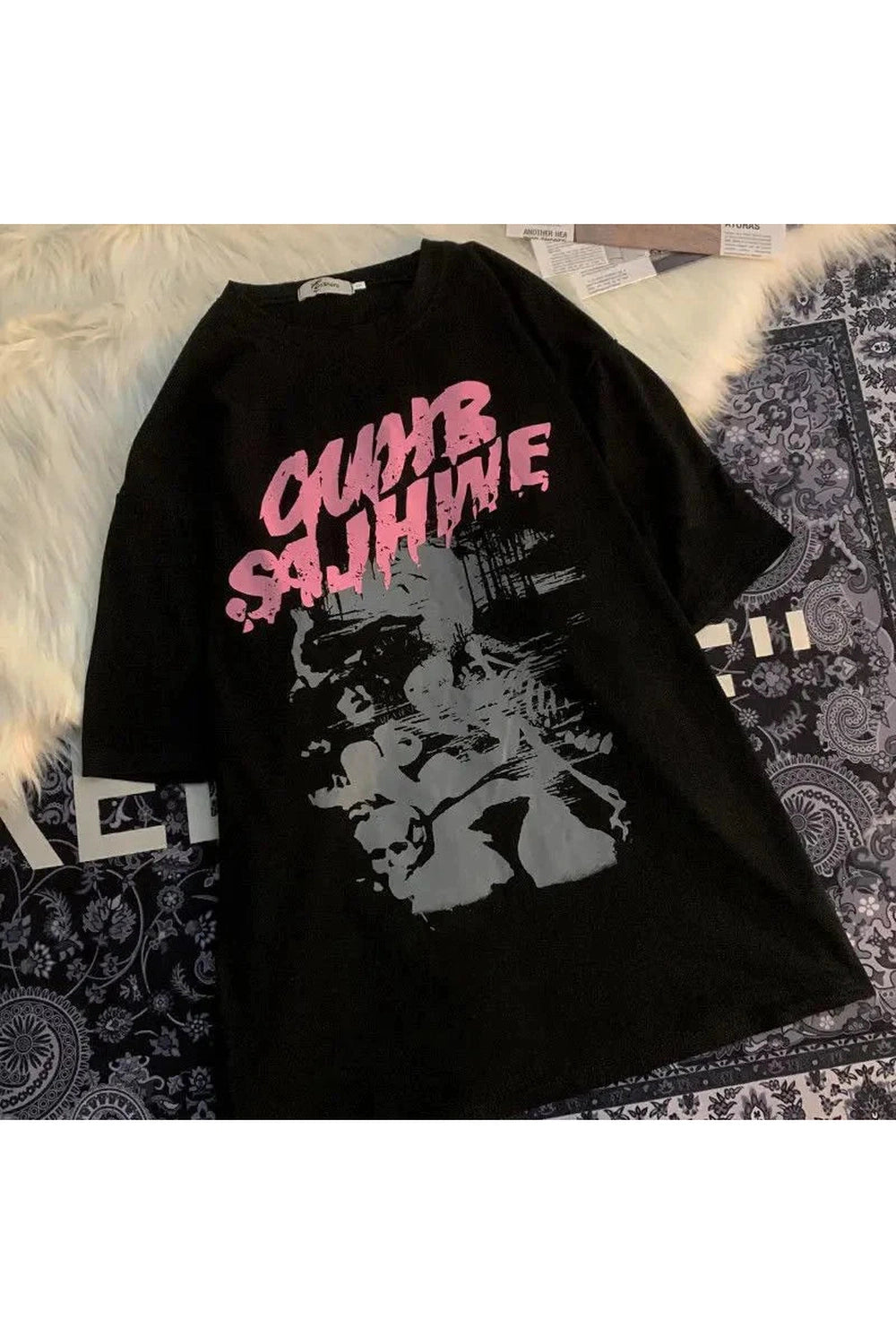 Y2k Graphic Print Oversized T-shirt