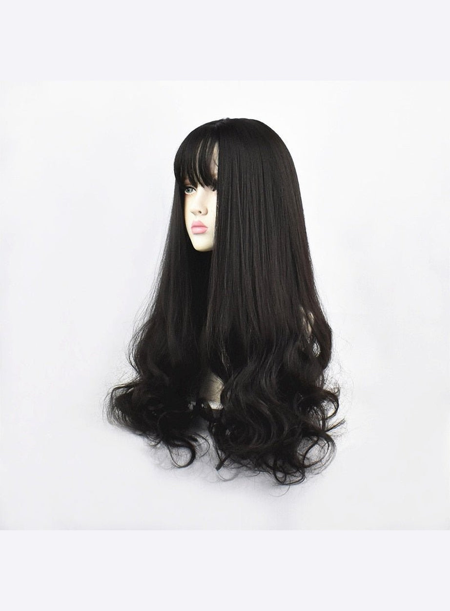 Y2k Green Black Curly Wig