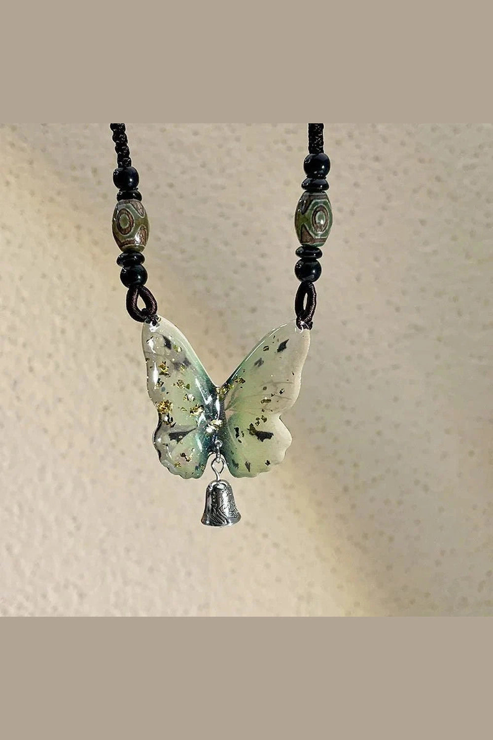 Y2k Green Butterfly Necklace