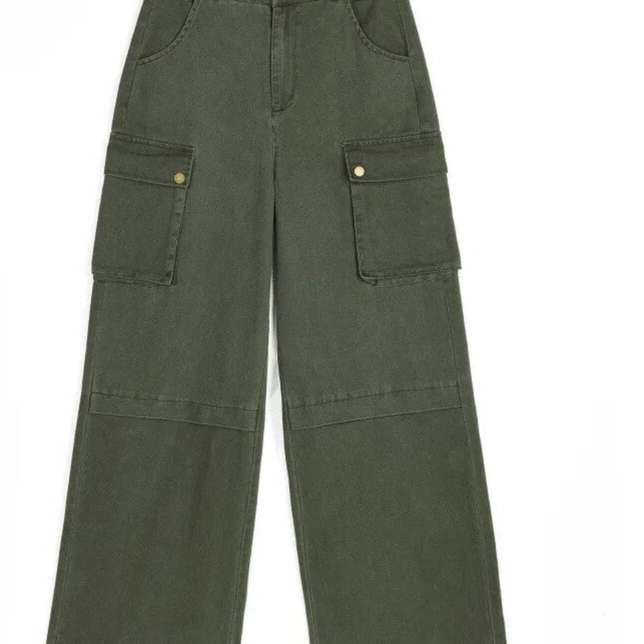 Y2k Green Safari Cargo Pants