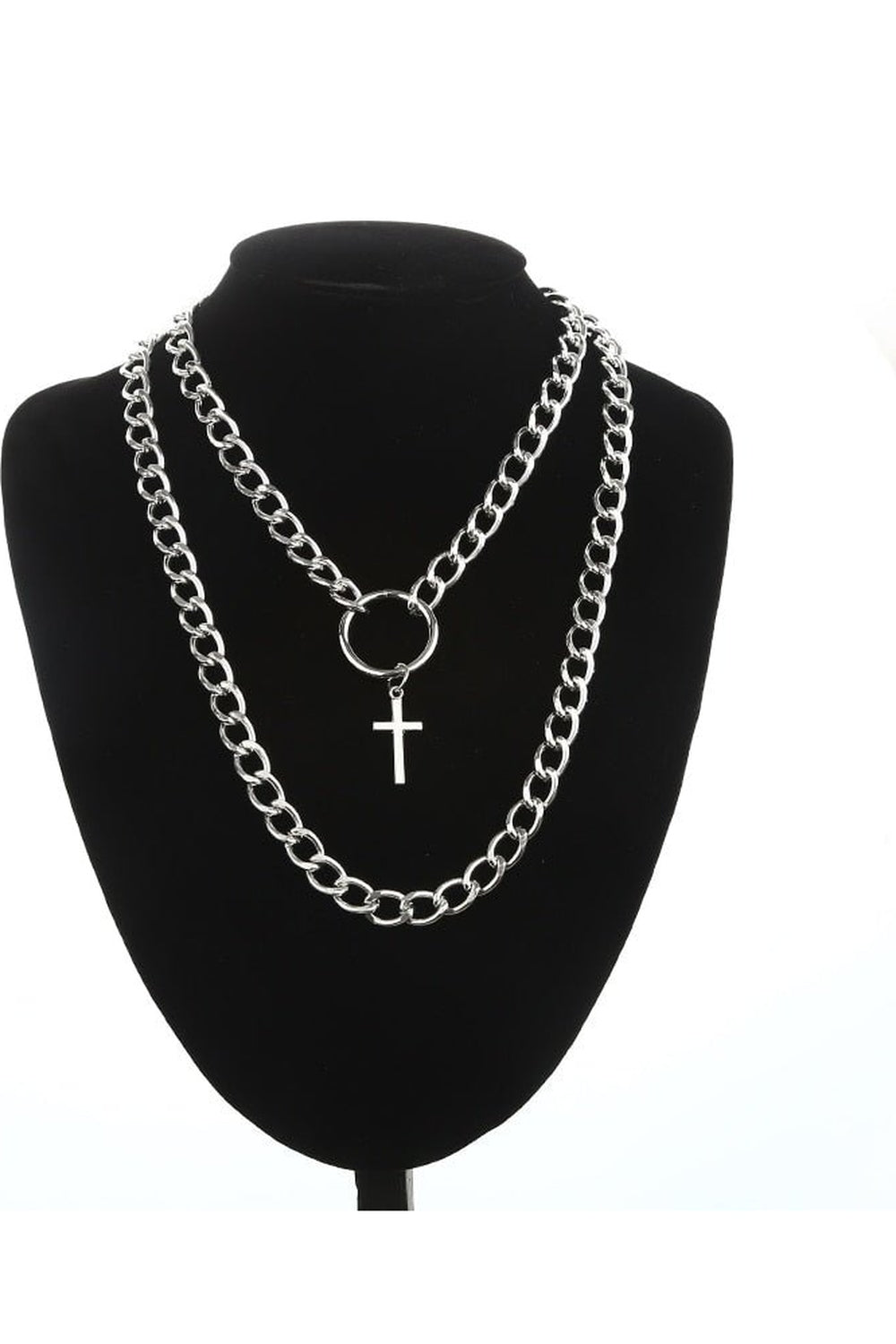 Y2k Grunge Aesthetic Cross Necklace