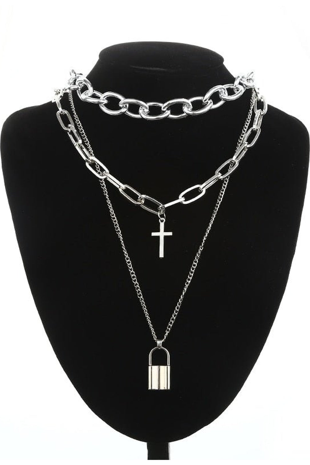 Y2k Grunge Aesthetic Cross Necklace