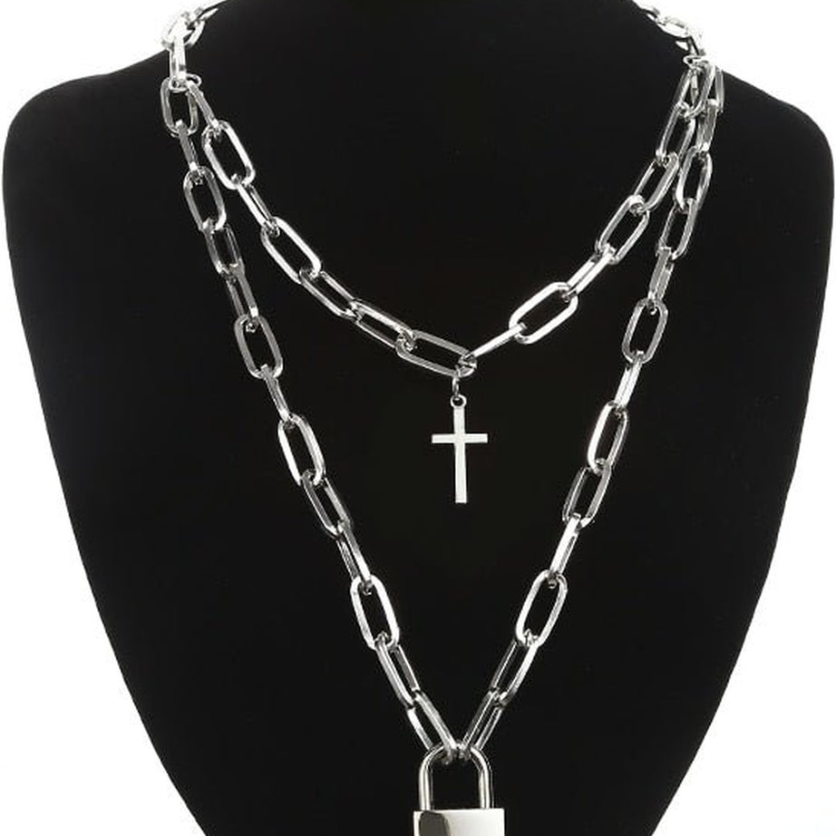 Y2k Grunge Aesthetic Cross Necklace