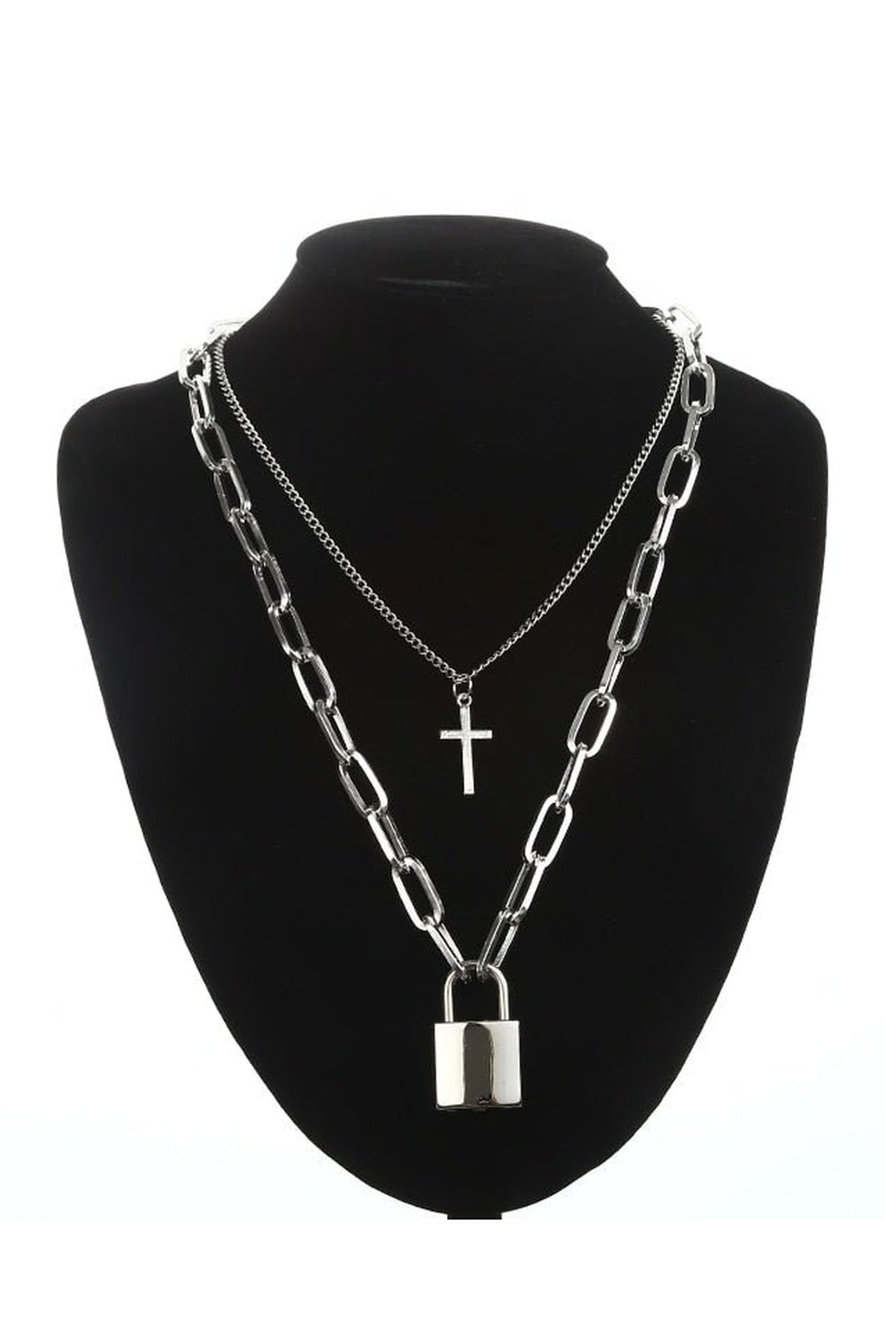 Y2k Grunge Aesthetic Cross Necklace