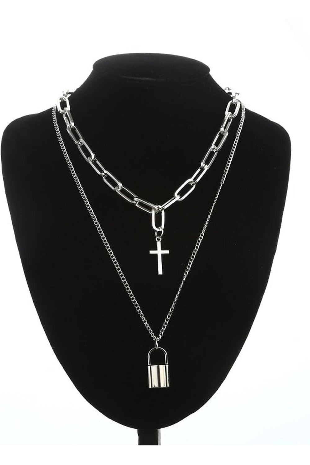 Y2k Grunge Aesthetic Cross Necklace